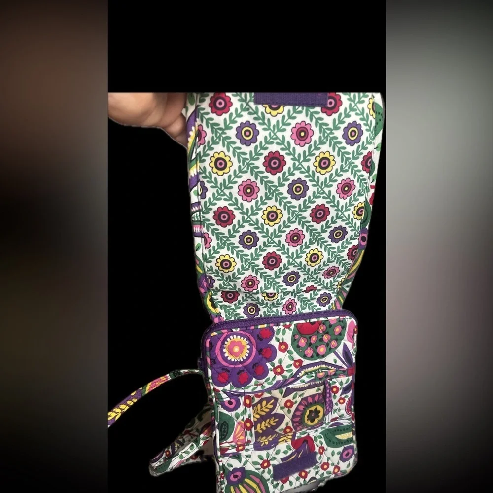 Vera Bradley Viva La Vera Mini Hipster Crossbody Bag Retired Floral Quilted